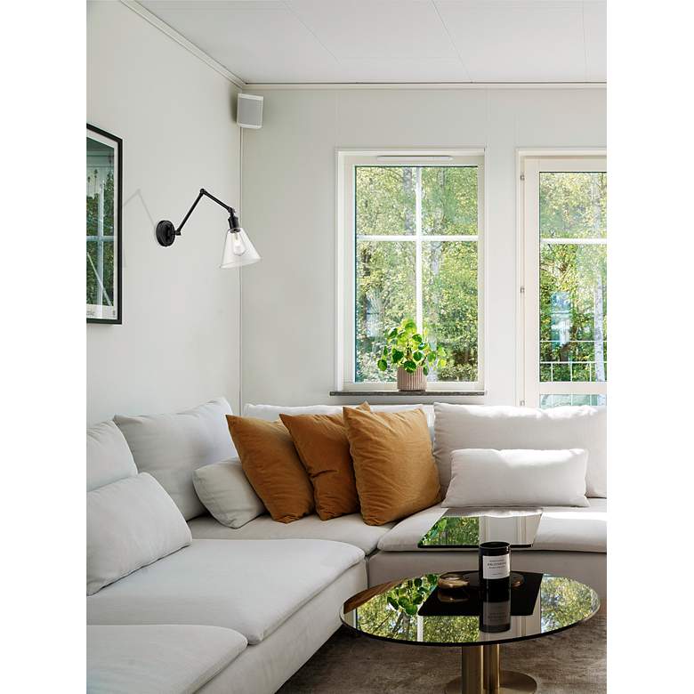 Image 2 Gayson by Z-Lite Matte Black 1 Light Wall Sconce more views