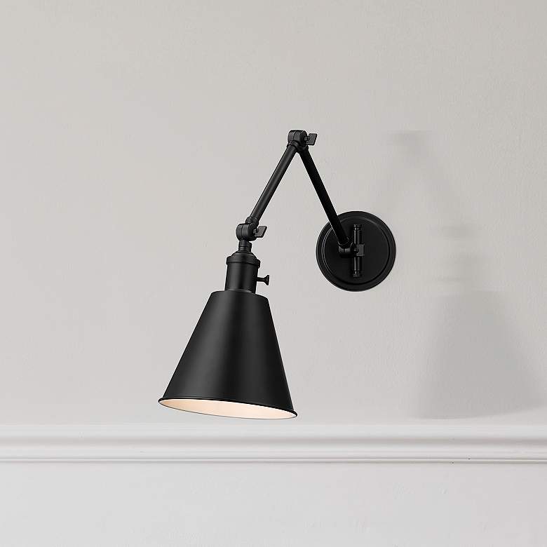 Image 1 Gayson by Z-Lite Matte Black 1 Light Wall Sconce