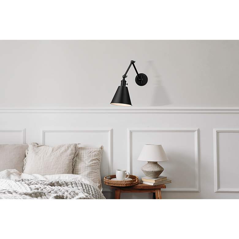 Image 4 Gayson by Z-Lite Matte Black 1 Light Wall Sconce more views