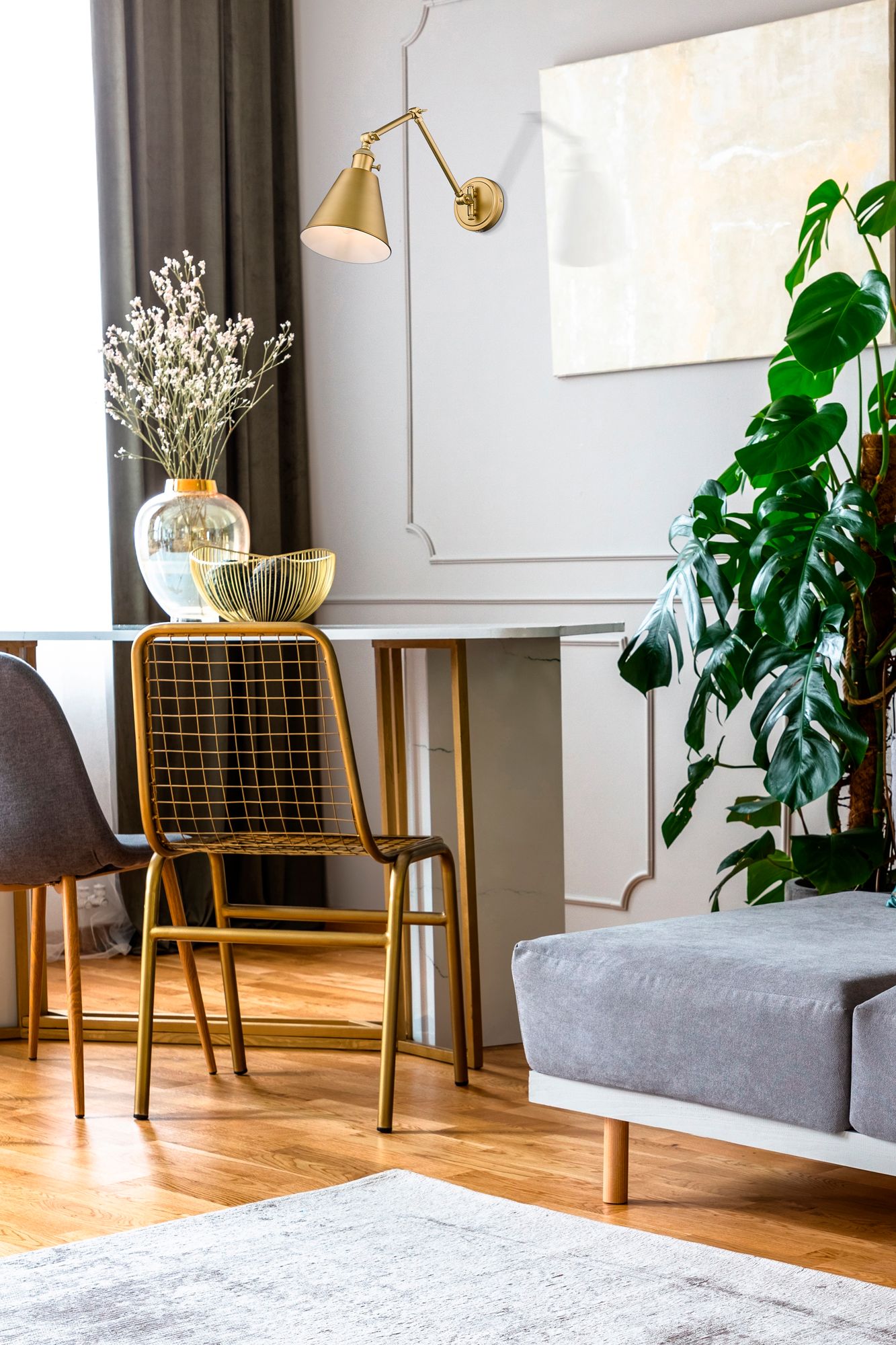 Image 4 Gayson by Z-Lite Modern Gold 1 Light Wall Sconce more views