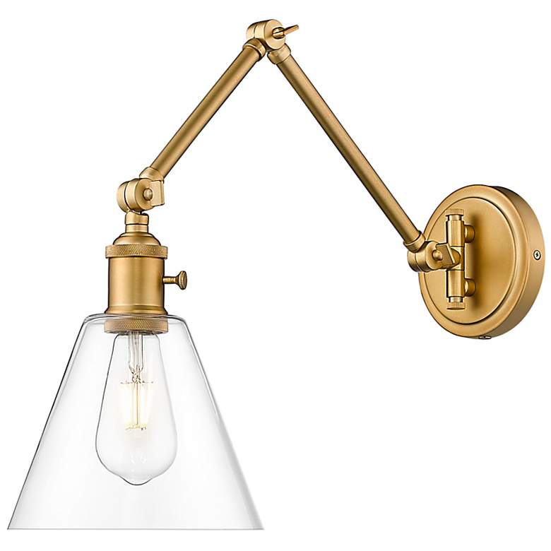 Image 2 Gayson by Z-Lite Rubbed Brass 1 Light Wall Sconce