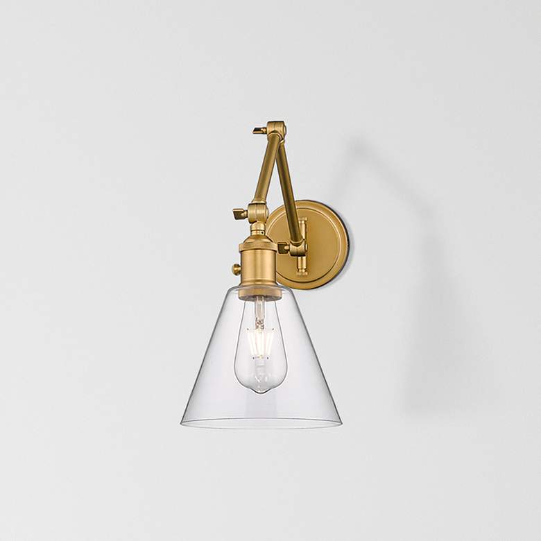 Image 1 Gayson by Z-Lite Rubbed Brass 1 Light Wall Sconce