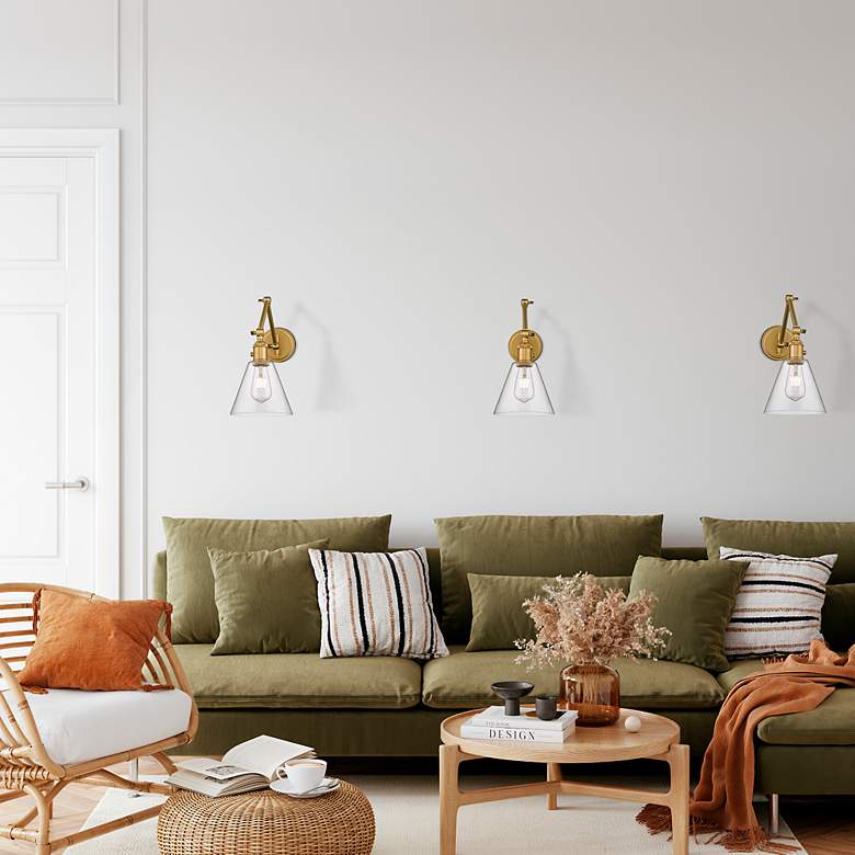 Image 4 Gayson by Z-Lite Rubbed Brass 1 Light Wall Sconce more views