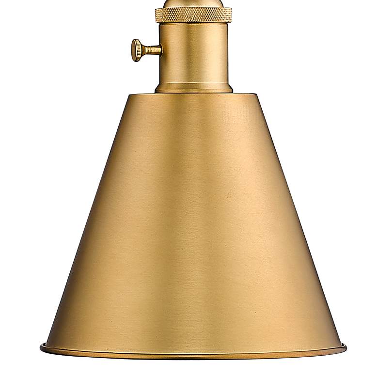 Image 2 Gayson Rubbed Brass Swing Arm Wall Lamp more views