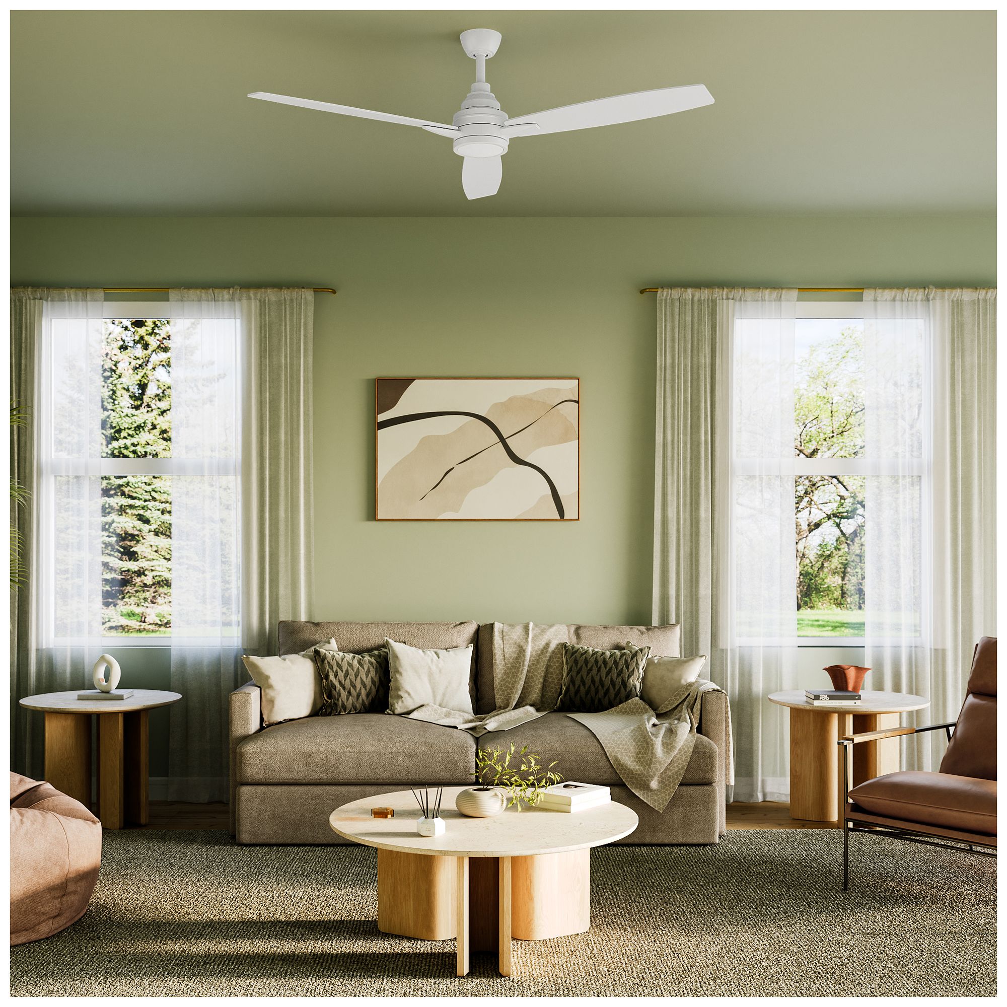 Image 2 Gaze Collection 60" LED Three-Blade Ceiling Fan more views