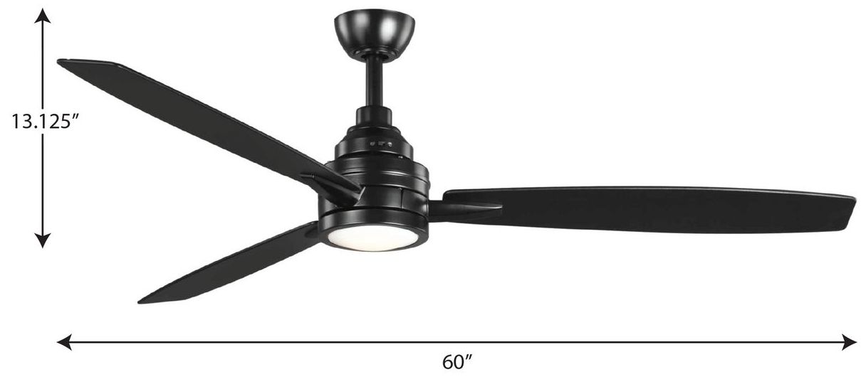Image 4 Gaze Collection 60" LED Three-Blade Ceiling Fan more views