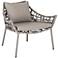 Gazelle Indoor/Outdoor Taupe Rattan Lounge Chair