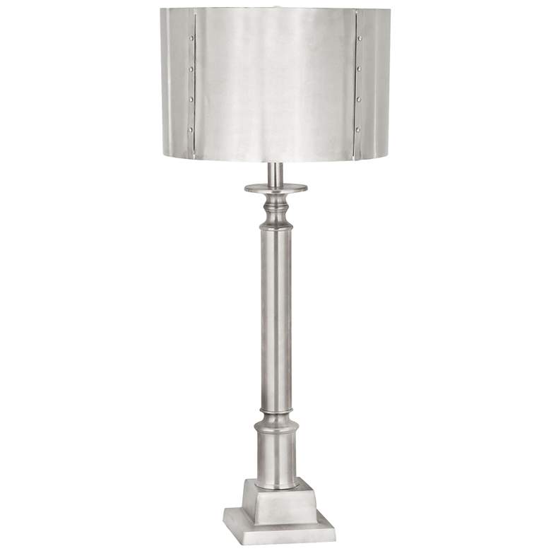 Image 1 Gazette Nickel Metal Table Lamp