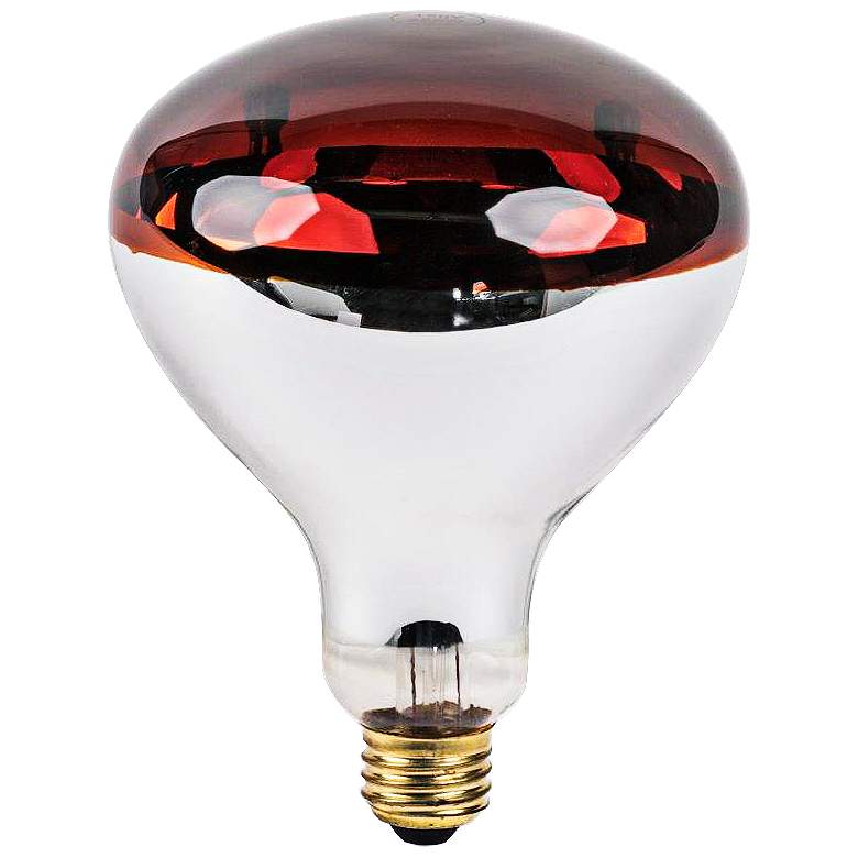 Image 1 GE 250 Watt R-40 Chill Chaser Heat Lamp Light Bulb