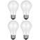 GE 72 Watt 4-Pack Frosted Halogen Light Bulbs