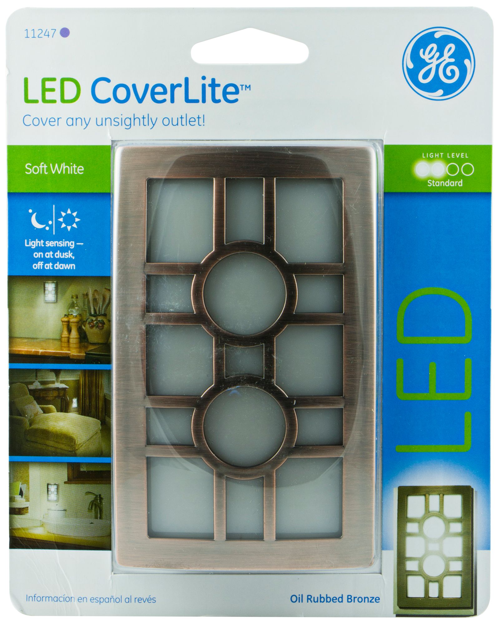 GE Coverlite Bronze Sun LED Night Light 9F201 Lamps Plus