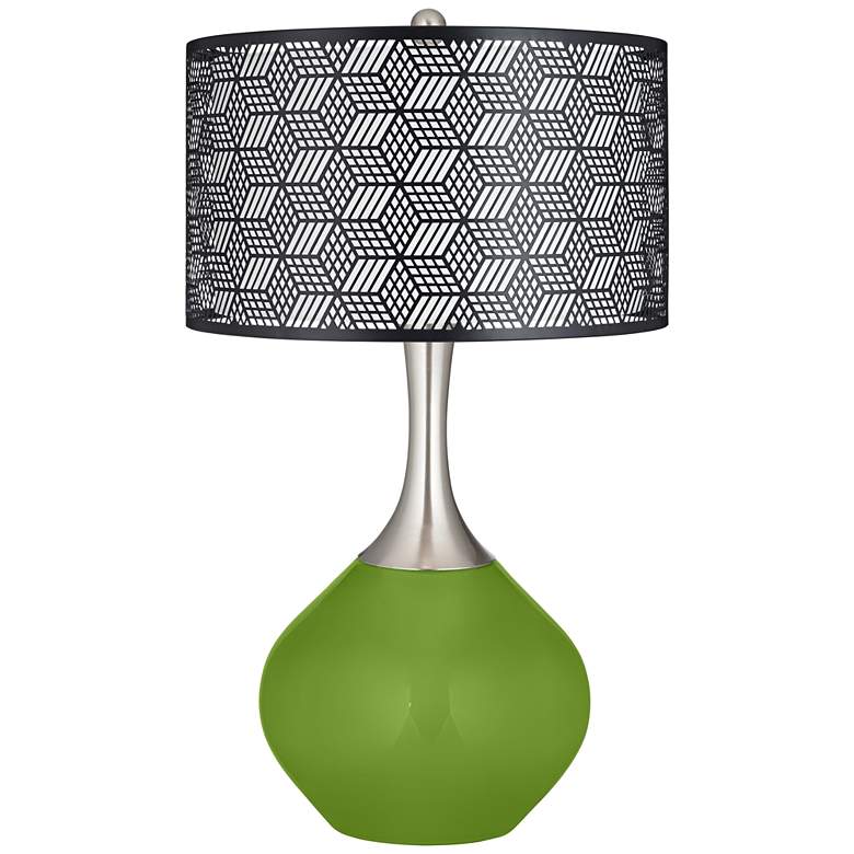 Image 1 Gecko Black Metal Shade Spencer Table Lamp