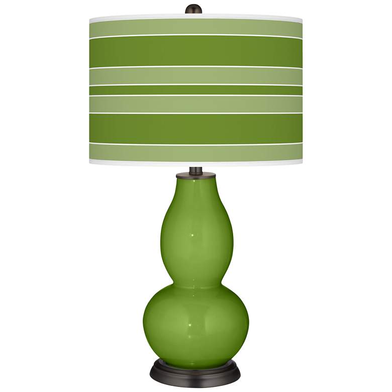 Image 1 Gecko Bold Stripe Double Gourd Table Lamp
