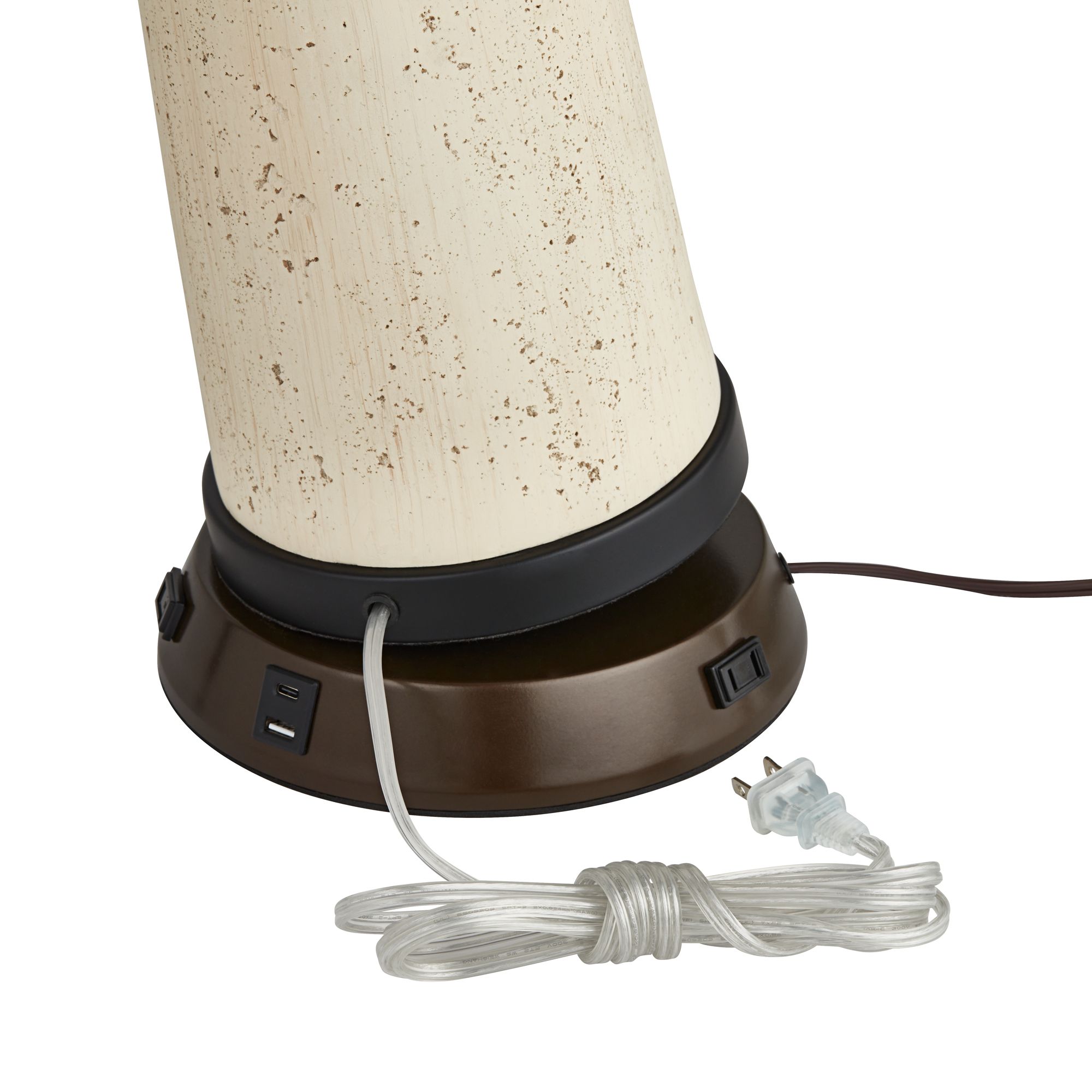 Image 3 Gecko Double Gourd Table Lamp with USB Workstation Base more views