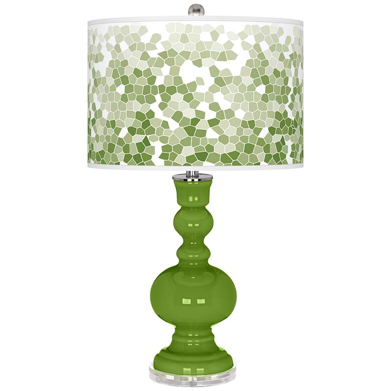 Image 1 Gecko Mosaic Giclee Apothecary Table Lamp