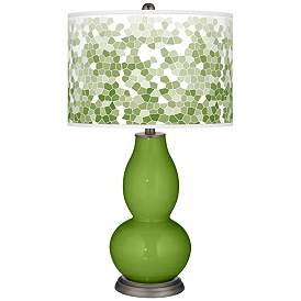 Image1 of Gecko Mosaic Giclee Double Gourd Table Lamp