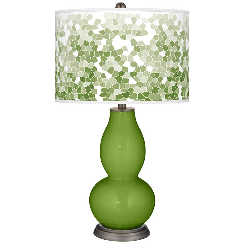 Image 1 Gecko Mosaic Giclee Double Gourd Table Lamp