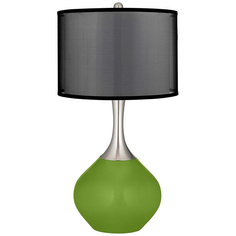 Image 1 Gecko Spencer Table Lamp with Organza Black Shade
