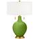 Gecko Toby Brass Accents Table Lamp with Dimmer