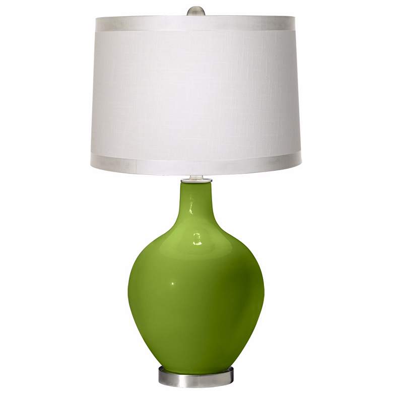 Image 1 Gecko White Drum Shade Ovo Table Lamp