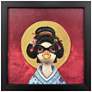 1_Geisha Duck 11"W x 11"H Non-Glass Framed Art