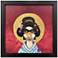 Geisha Duck 11"W x 11"H Non-Glass Framed Art
