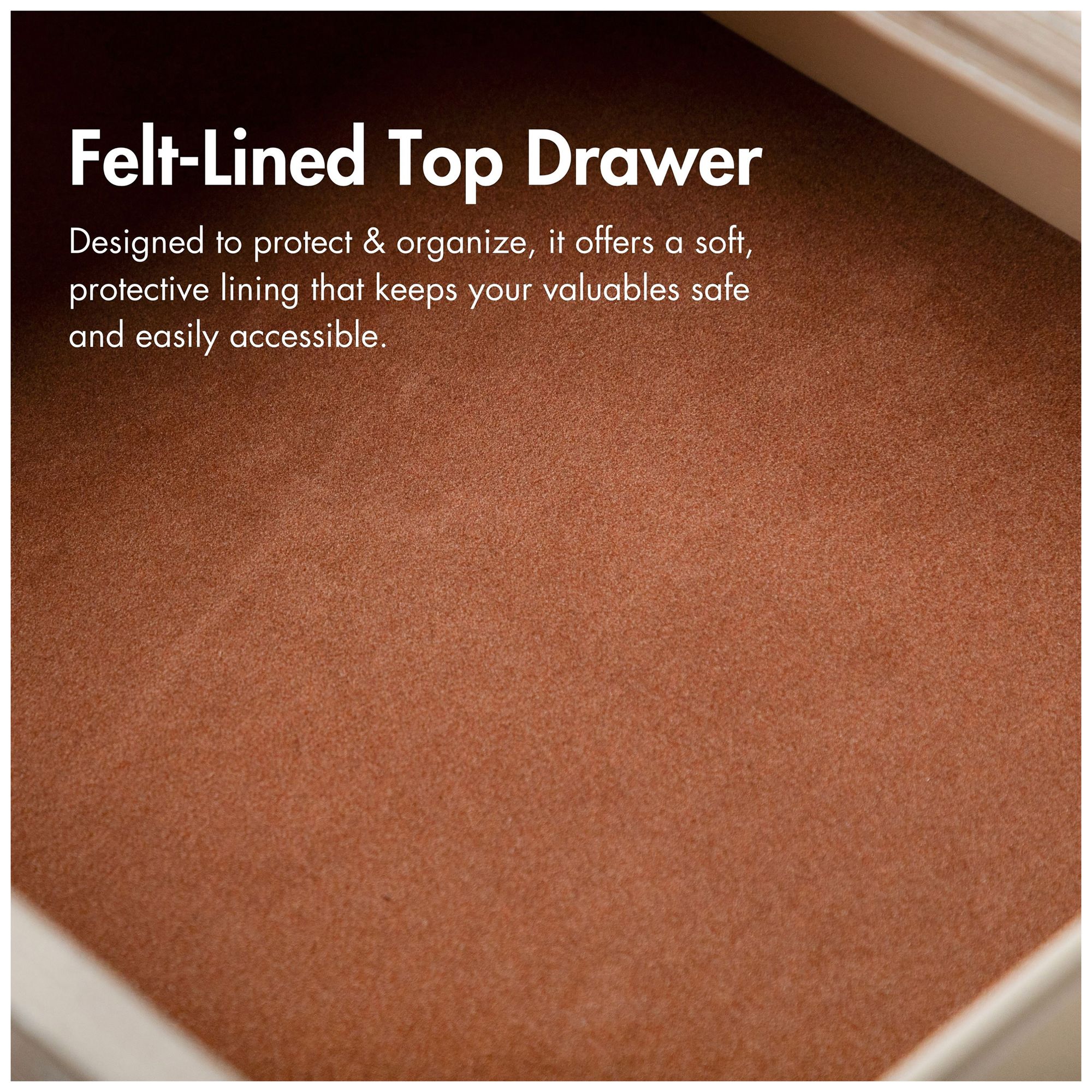 Gela Oak 2 Drawer Wood Nightstand