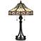 Geller Tiffany-Style Art Glass Table Lamp by Quoizel