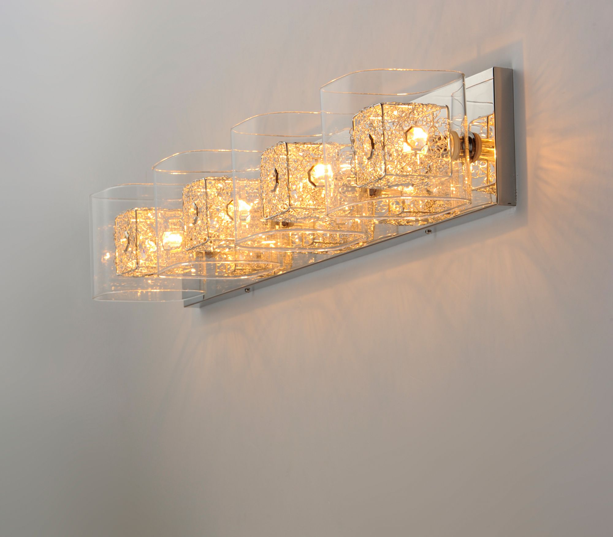 Image 4 Gem 4-Light Bath Vanity with SV Shade more views