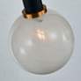 5_Gem 44.4" Wide 4-Light Black Island Light With Clear Glass Shade more views