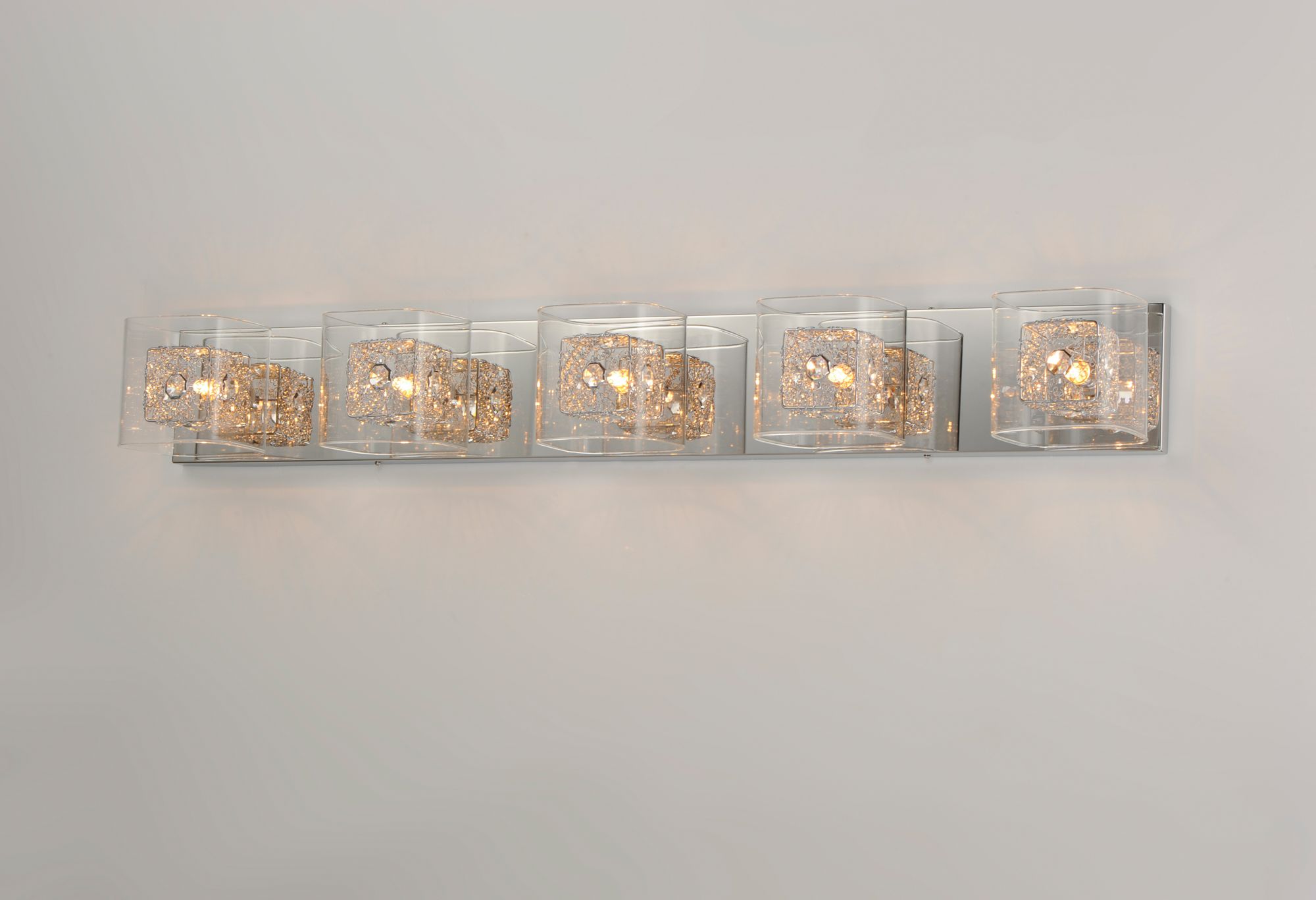 Image 3 Gem 5-Light Bath Vanity with PC Shade more views