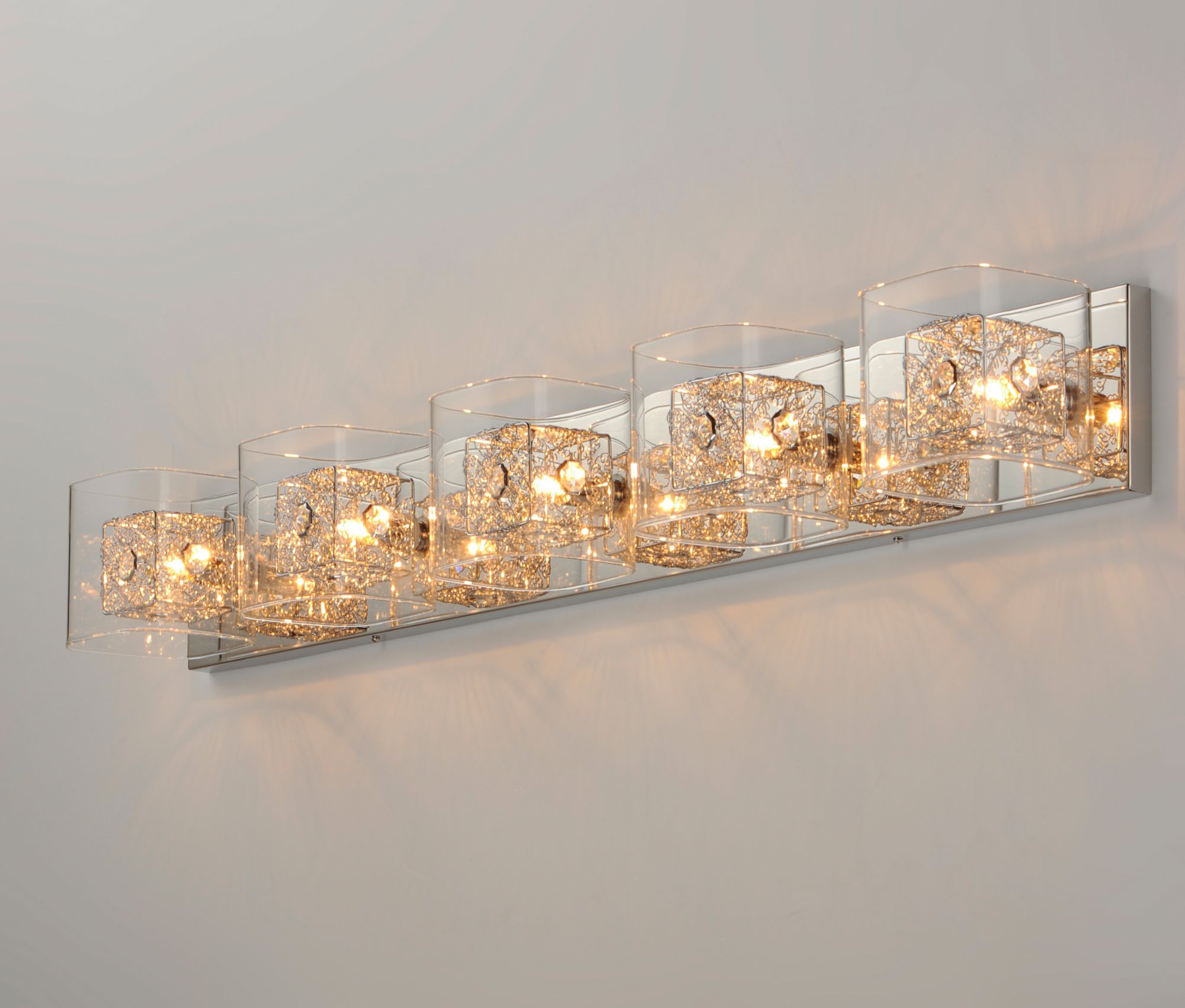 Image 4 Gem 5-Light Bath Vanity with PC Shade more views