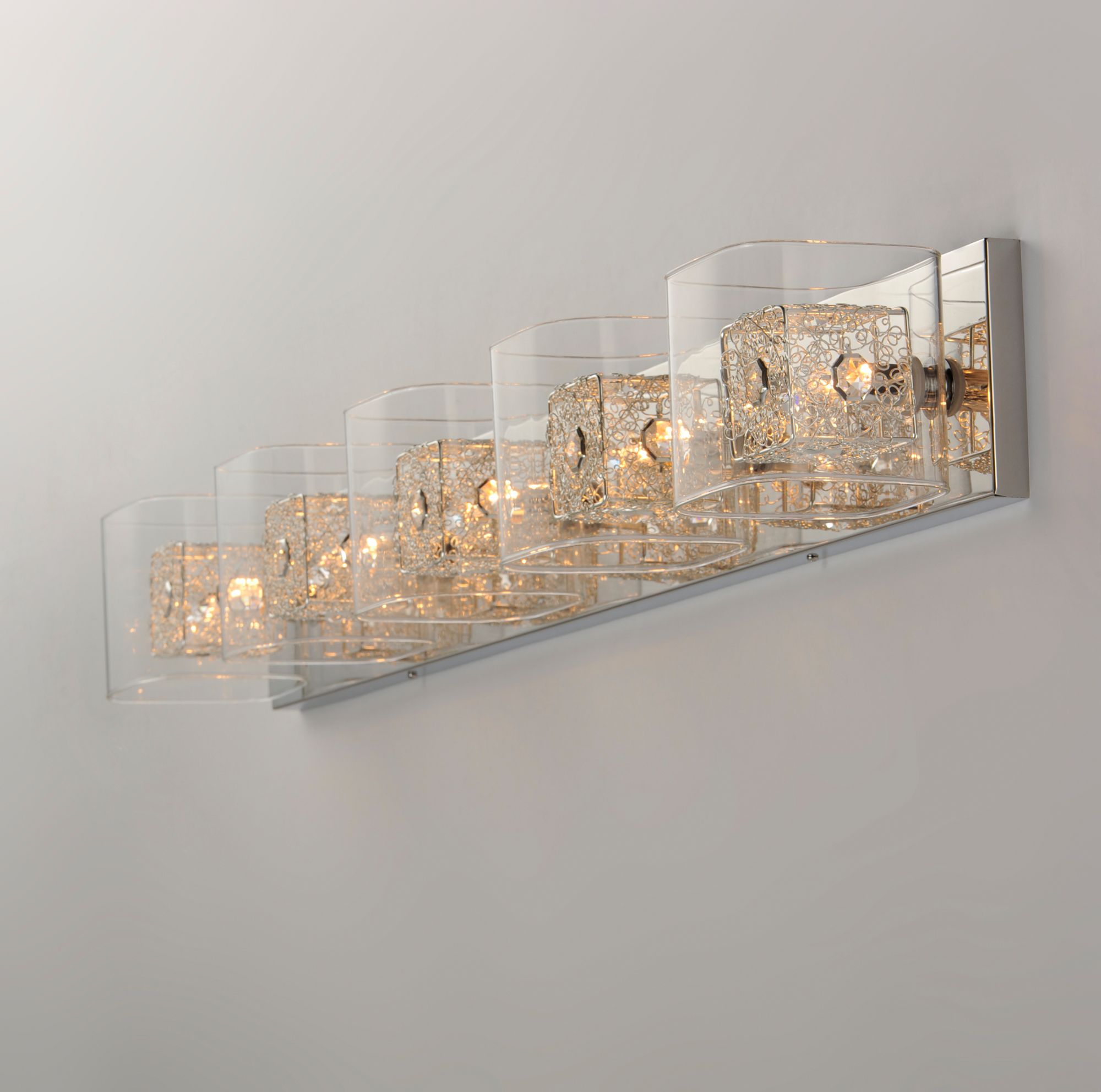 Image 4 Gem 5-Light Bath Vanity with SV Shade more views