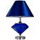 Gem Blue Diamond Glass Table Lamp