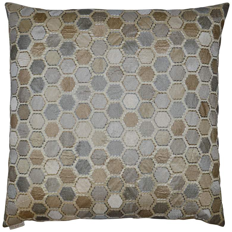 Image 1 Gem Market Alabaster 24 inch Square Decorative Throw Pillow