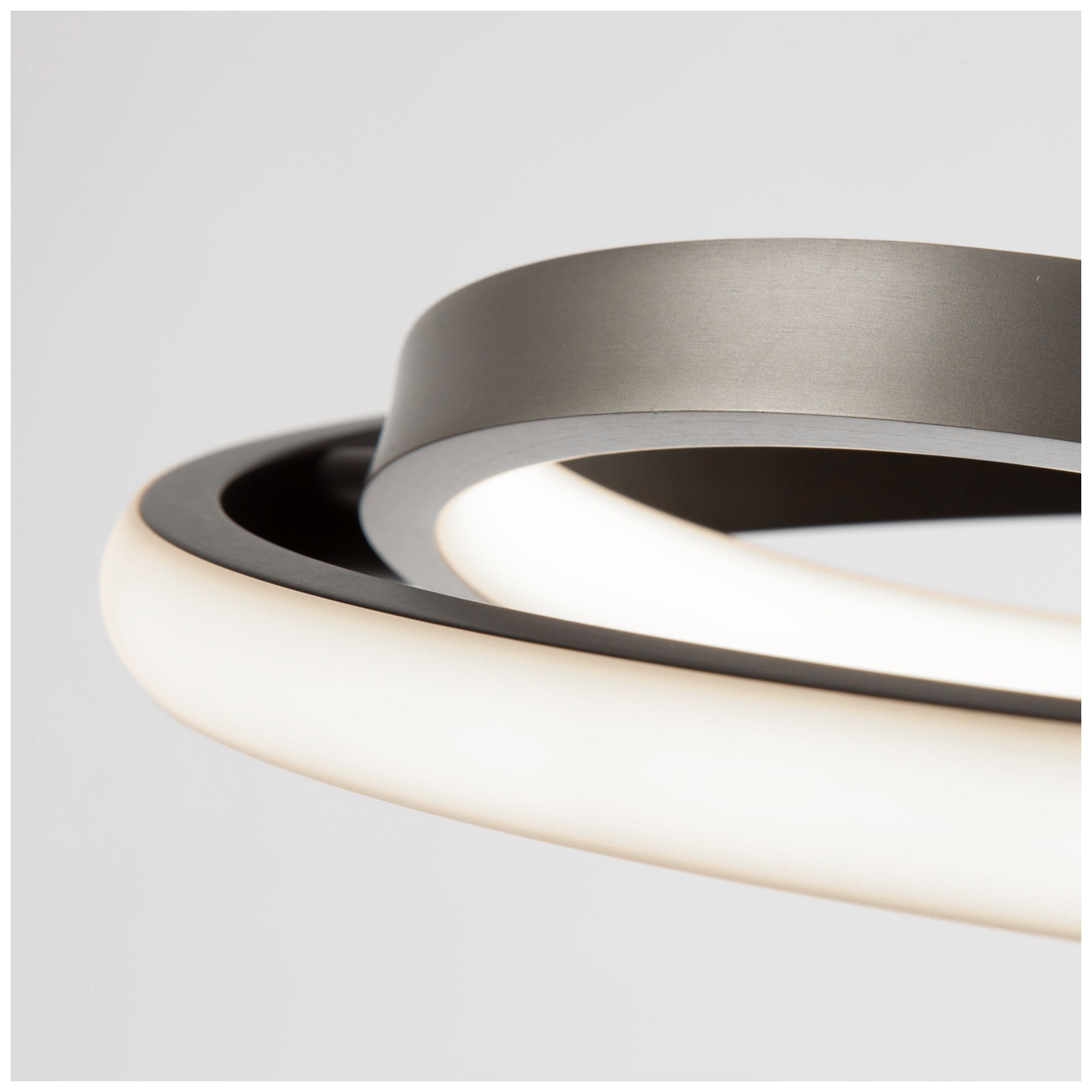 Image 5 Gemini 18W LED Flush Mount Black and Nickel more views