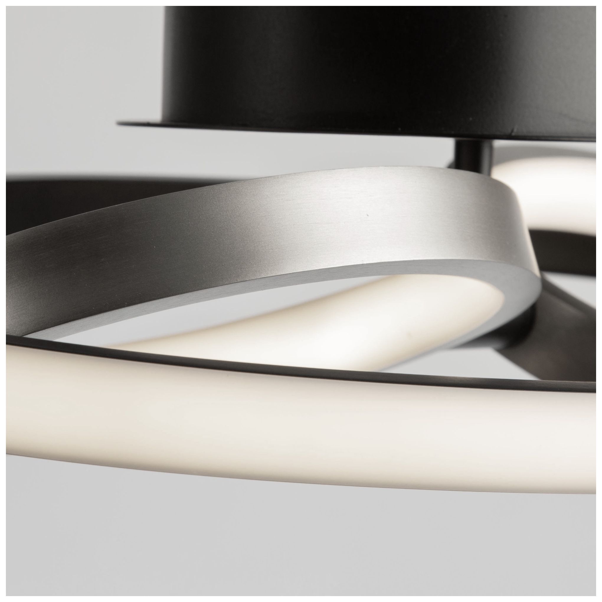 Image 6 Gemini 18W LED Flush Mount Black and Nickel more views
