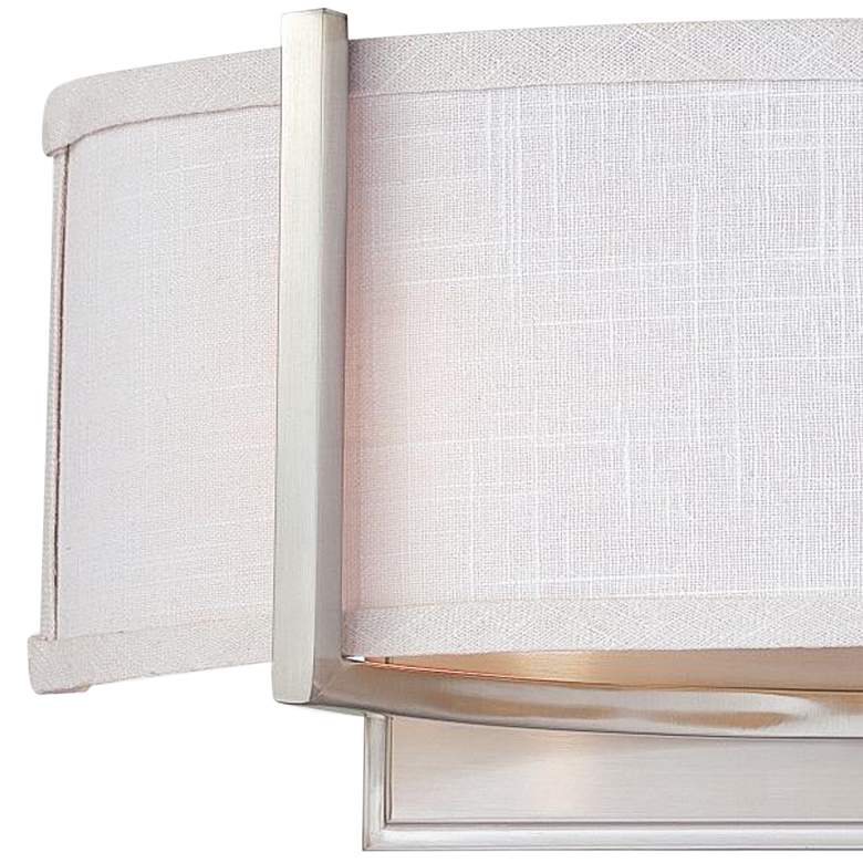 Image 2 Gemini 7 1/4" High Brushed Nickel Wall Sconce more views