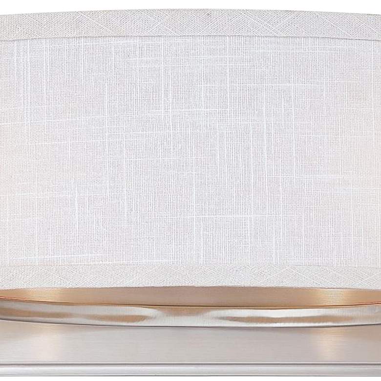 Image 3 Gemini 7 1/4" High Brushed Nickel Wall Sconce more views