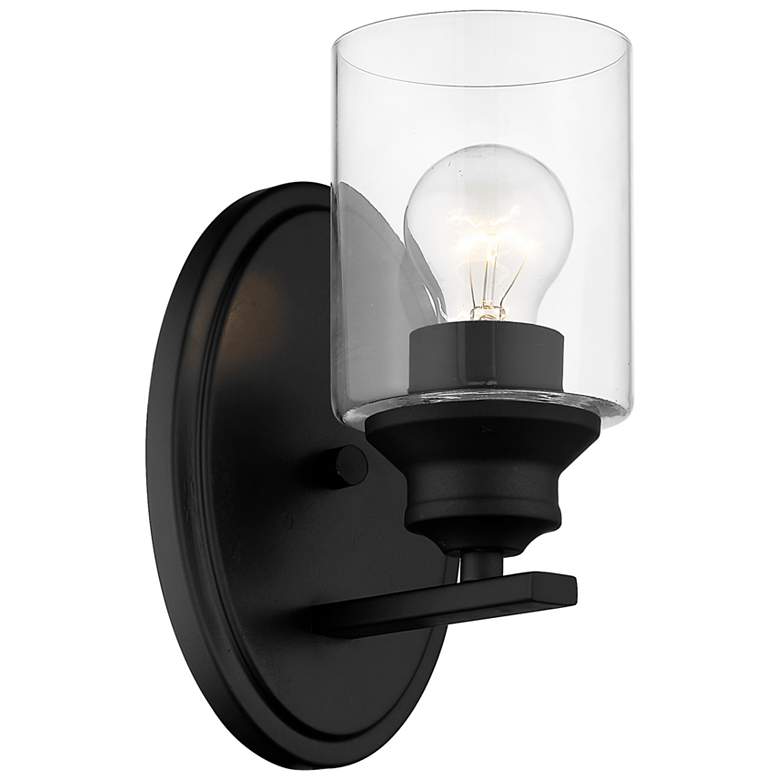 Image 1 Gemma 1-Light Matte Black Sconce