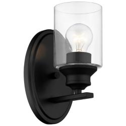 Gemma 1-Light Matte Black Sconce