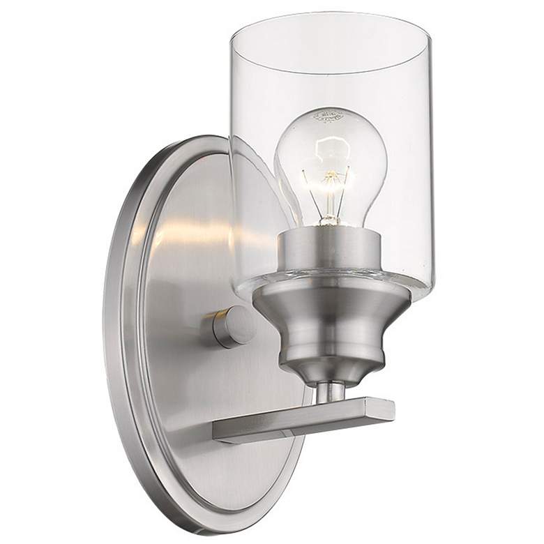 Image 1 Gemma 1-Light Satin Nickel Sconce