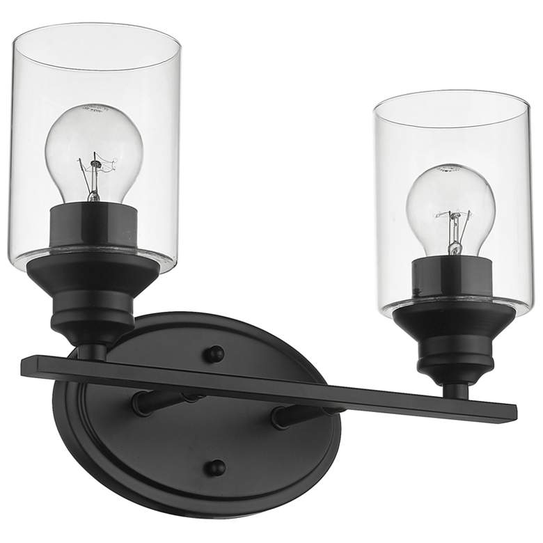 Image 1 Gemma 2-Light Matte Black Vanity