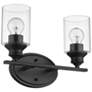 Gemma 2-Light Matte Black Vanity