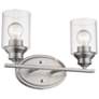 Gemma 2-Light Satin Nickel Vanity