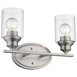 Gemma 2-Light Satin Nickel Vanity