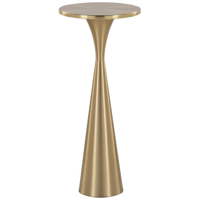 Image 2 Gemma 22" Metal Side Table Modern Brass by LumiSource