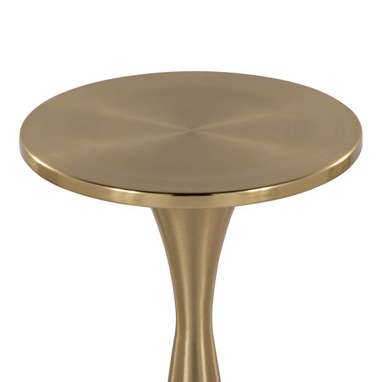 Image 5 Gemma 22" Metal Side Table Modern Brass by LumiSource more views