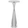 Gemma 22" Metal Side Table Polished Nickel by LumiSource