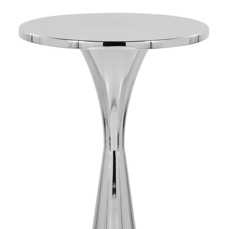 Image 3 Gemma 22" Metal Side Table Polished Nickel by LumiSource more views